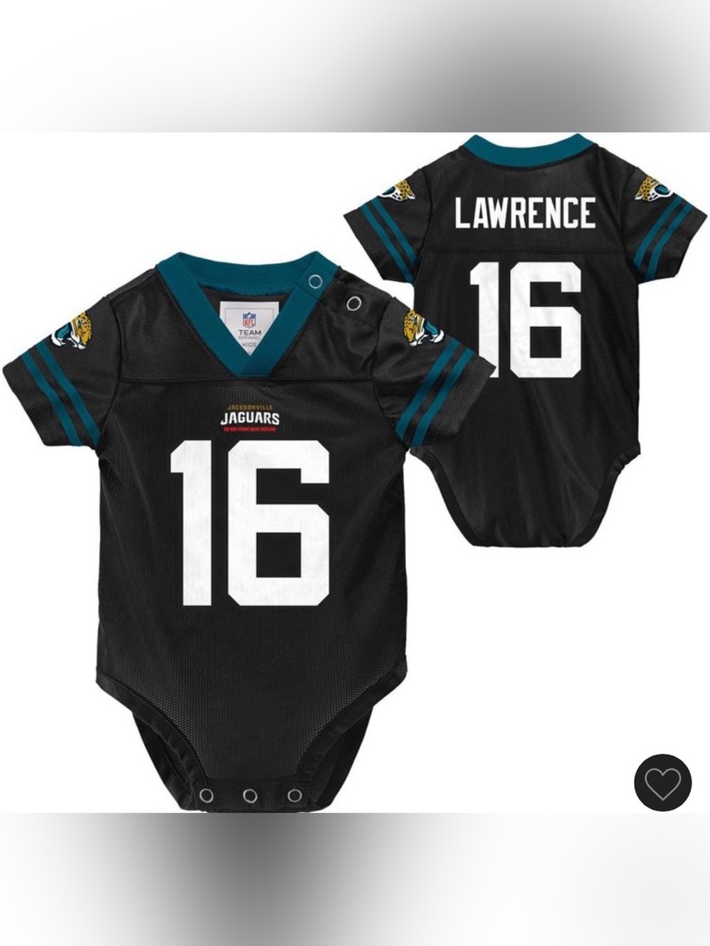 NFL Jacksonville Jaguars Lawrence
Bodysuit Jersey - 0-3M